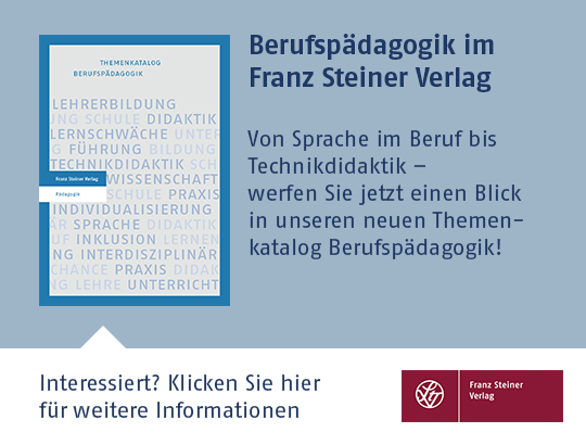 Berufspädagogik im Franz Steiner Verlag