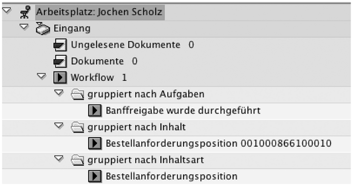 Abb. 5: Arbeitsplatz in SAP R/3 (Maske © SAP AG)