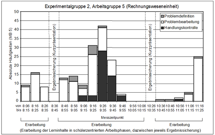 Abb. 5: Problemlöseprozess der Negativgruppe (SEIFRIED 2004, 268)