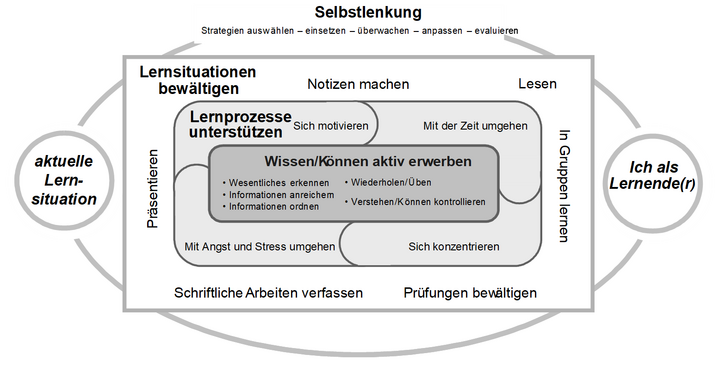 Abb. 3: Modell des strategischen Lernens nach METZGER (METZGER in Vorbereitung).