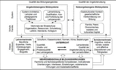 Abb. 1:   Angebots-Nutzungs-Modell der Unterrichtsqualität und -wirksamkeit (REUSSER/ PAULI 2010, S. 18)