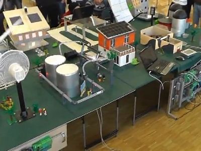Abb. 1: Module im Projekt „EMoCity“ (Foto und Grafik: J. BARTENSCHLAGER)