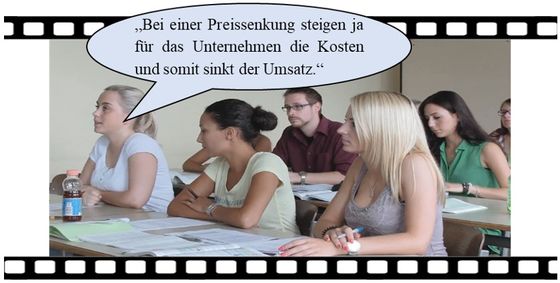 Abbildung 3: Verständnisschwierigkeiten einer Schülerin zum Thema „Preiselastizität“.