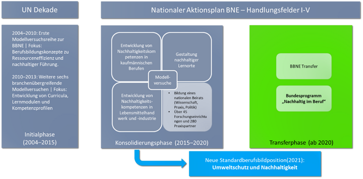Abbildung 1: Phasierung der BBNE-Modellversuche (eigene Darstellung)