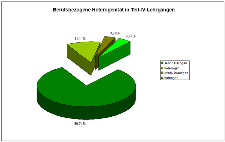 Abbildung 3: Heterogenität der Teil-IV-Lehrgänge