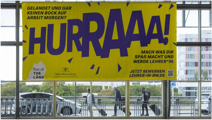 Abbildung 1: Ursprüngliches Werbeplakat des Landes Baden-Württemberg (Theobald, 2023)