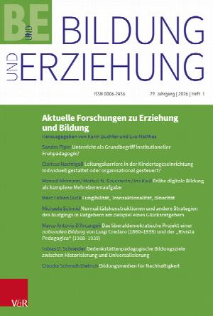 Aktuelle Forschungen zu Erziehung und Bildung