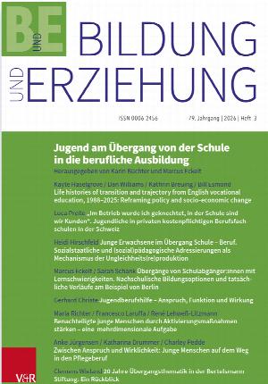 Jugend am Übergang von der Schule in die berufliche Ausbildung