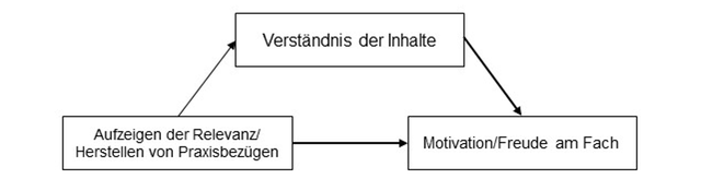 Abbildung 2: Zusammenhängende Kategorien Relevanz –Verständnis – Freude