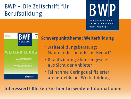 BWP - Die Zeitschrift für Berufsbildung
